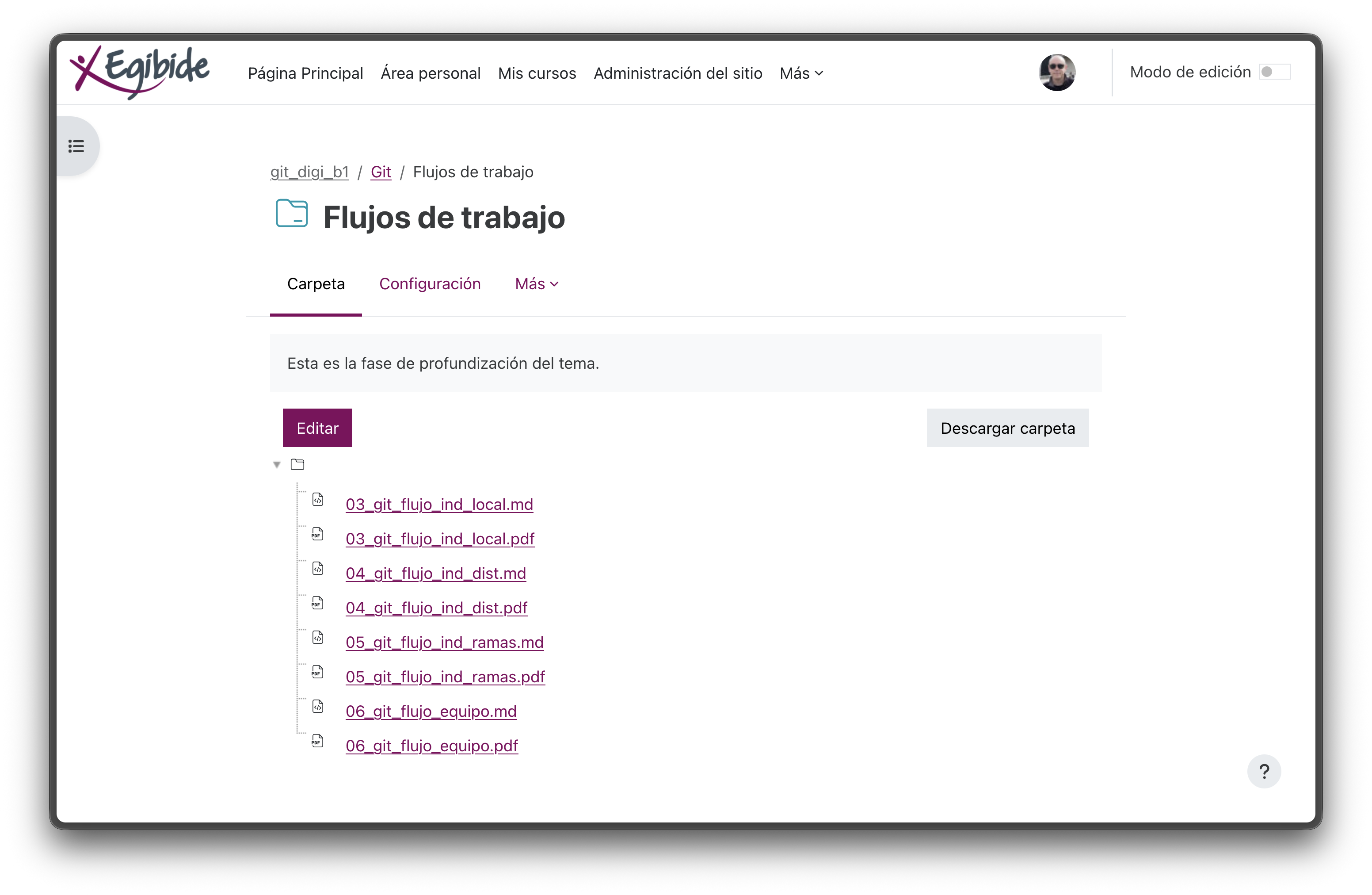 Flujos de trabajo Git